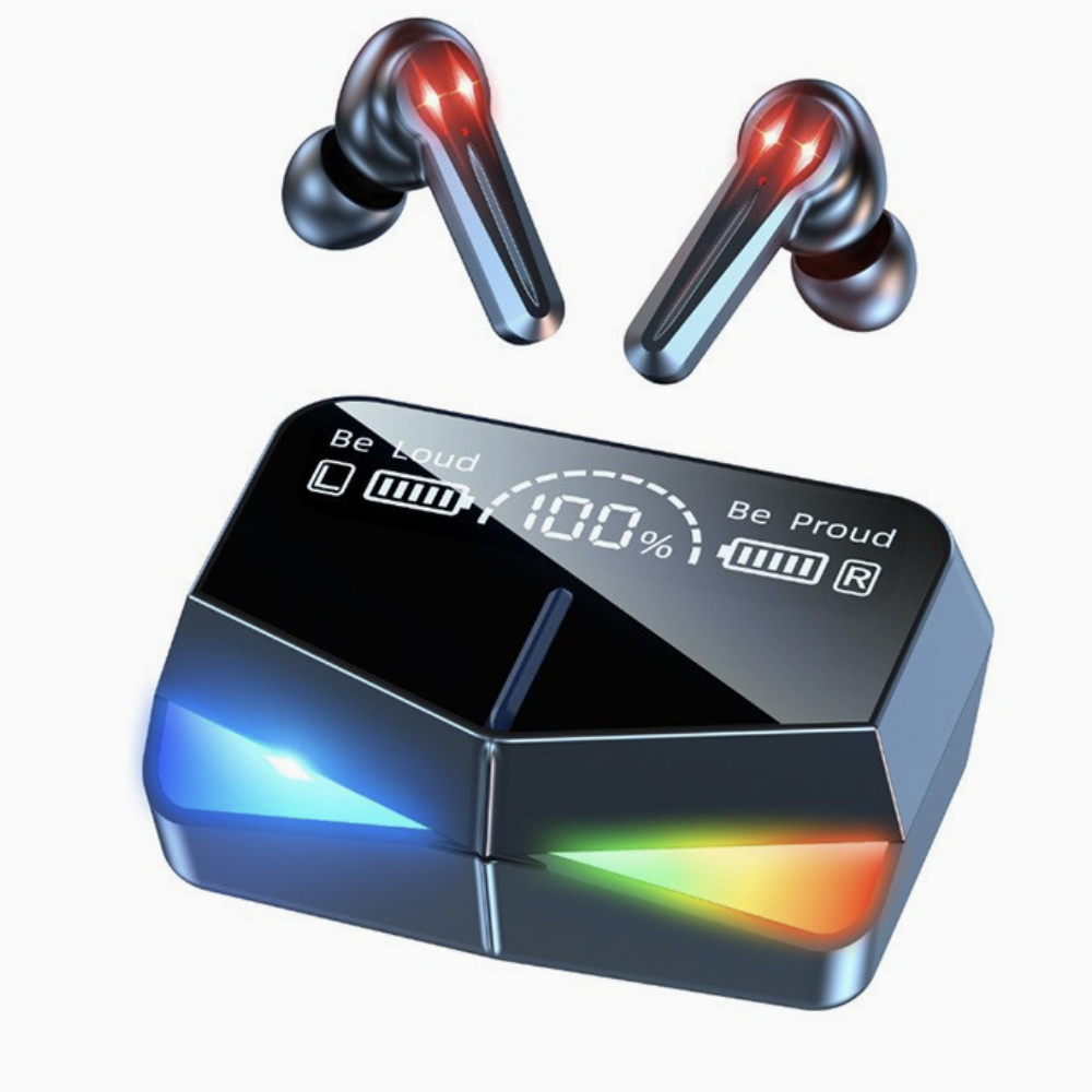 Беспроводные игровые Bluetooth наушники M28 с Power Bank и RGB-подсветкойП