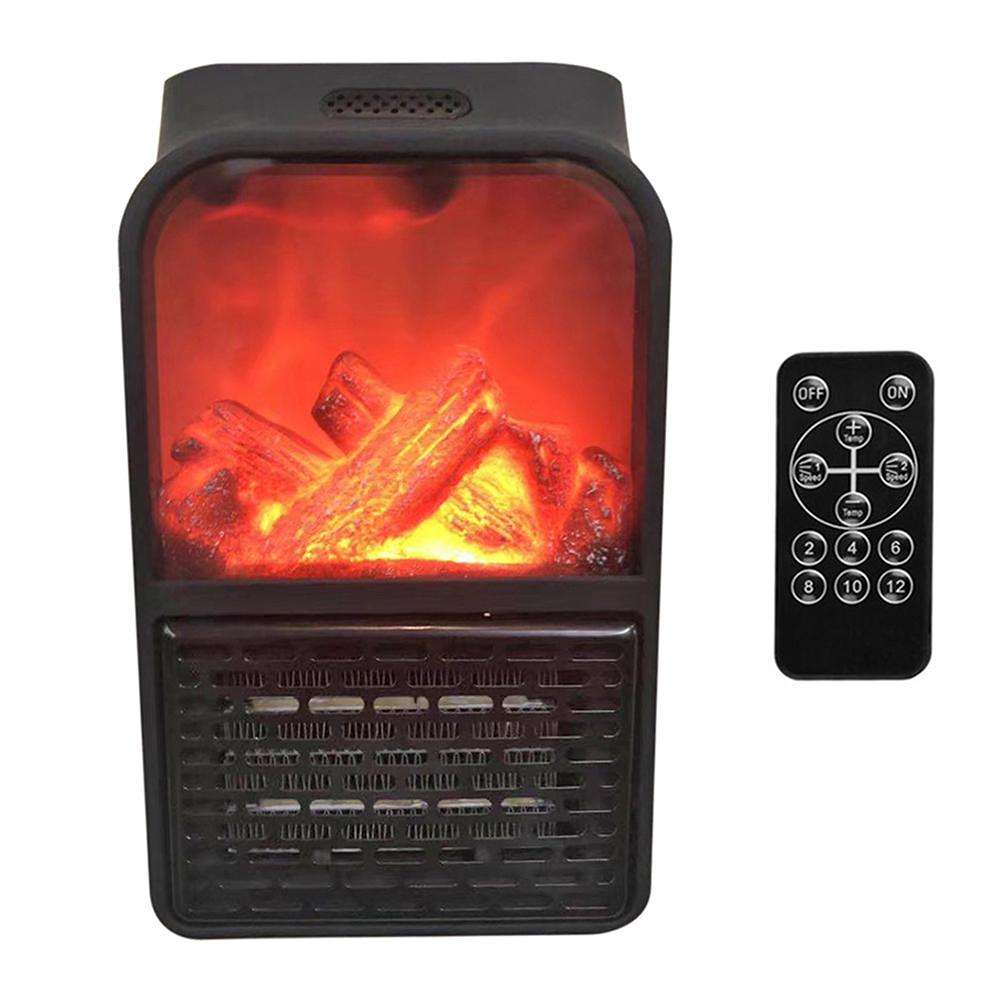 Портативный мини тепловентилятор Камин Flame Heater 1000 WП